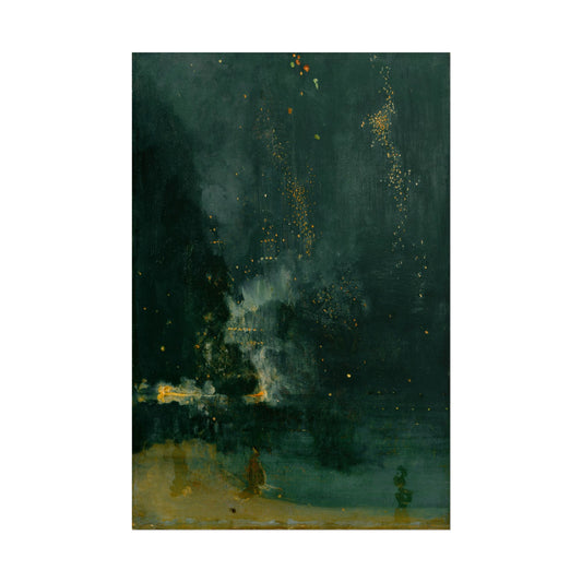 Nocturne in Black and Gold poster by James McNeill Whistler - 12x18 inch print