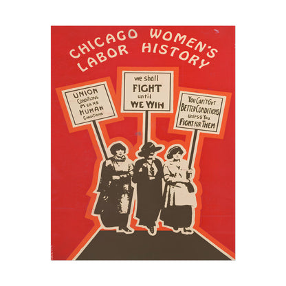 Chicago Women's Labor History Print poster by Paul Poiret - 11x14 inch print