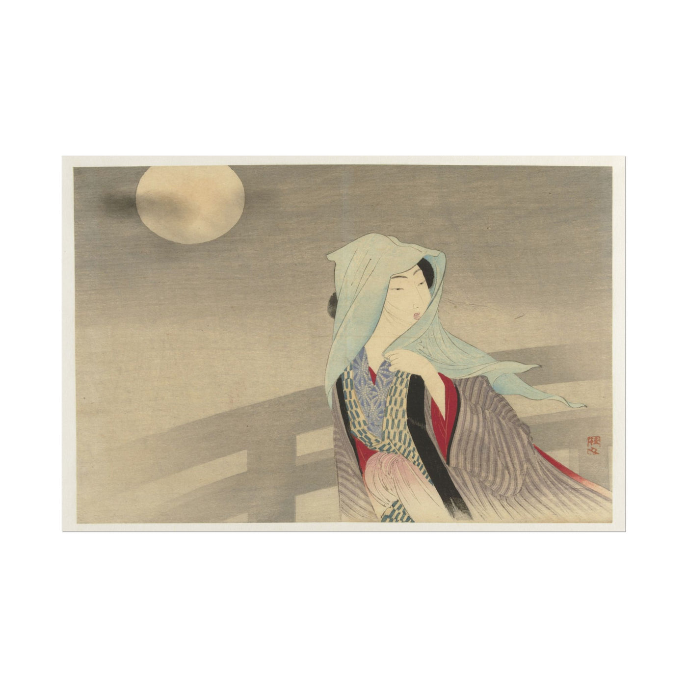 Elegant Japanese Art Print 18″×12″
