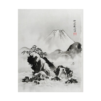 Mount Fuji Vintage Japanese Illustration