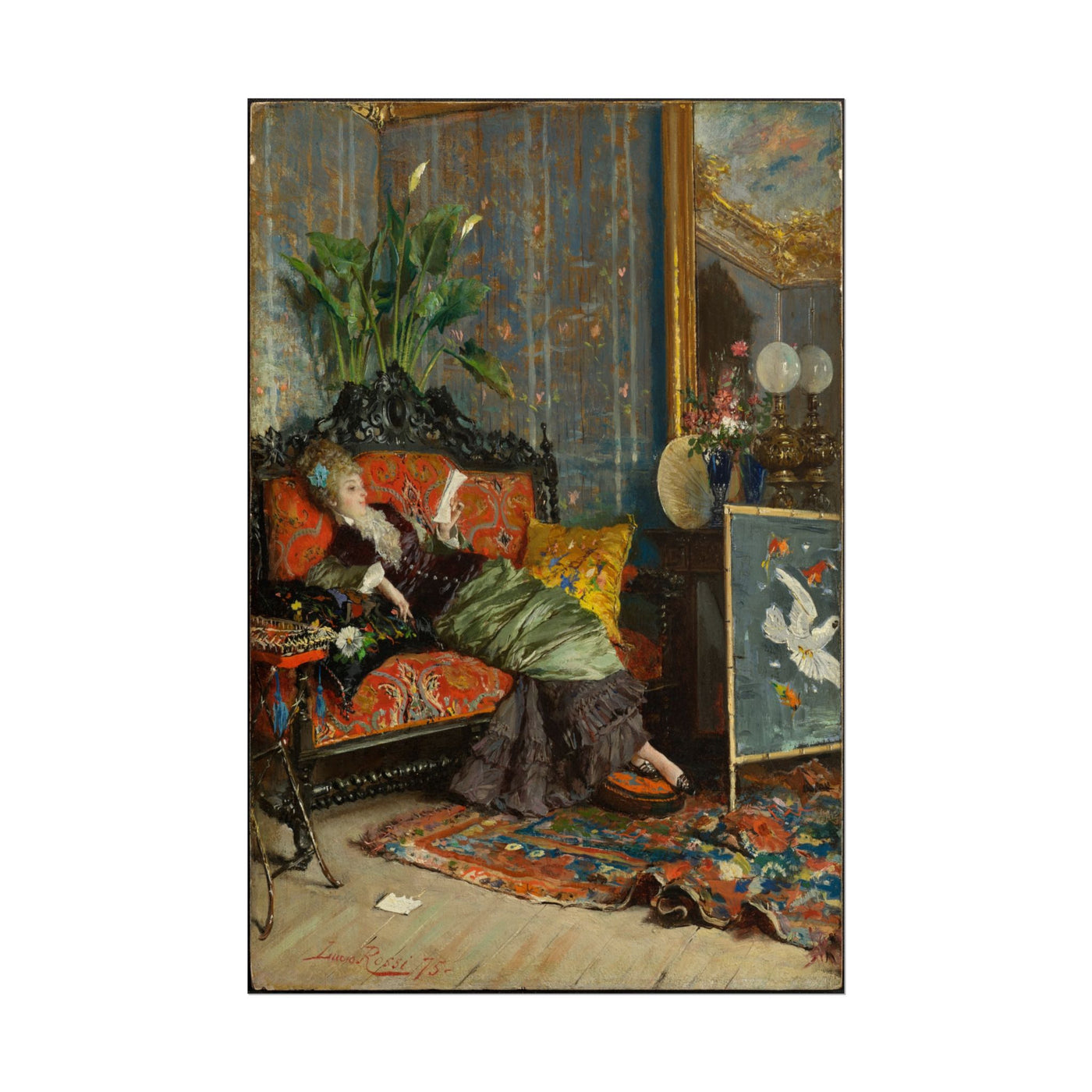 Young Woman Reading 12″×18″