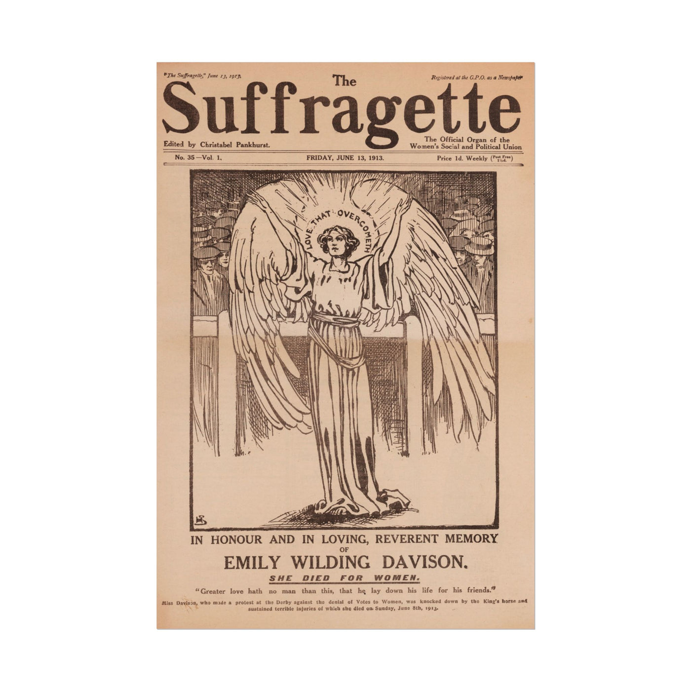 The Suffragette 12×18