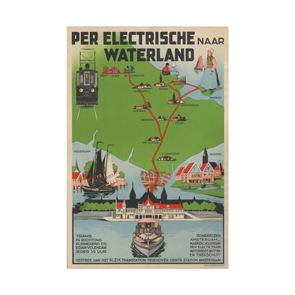 Waterland Tram Map Art