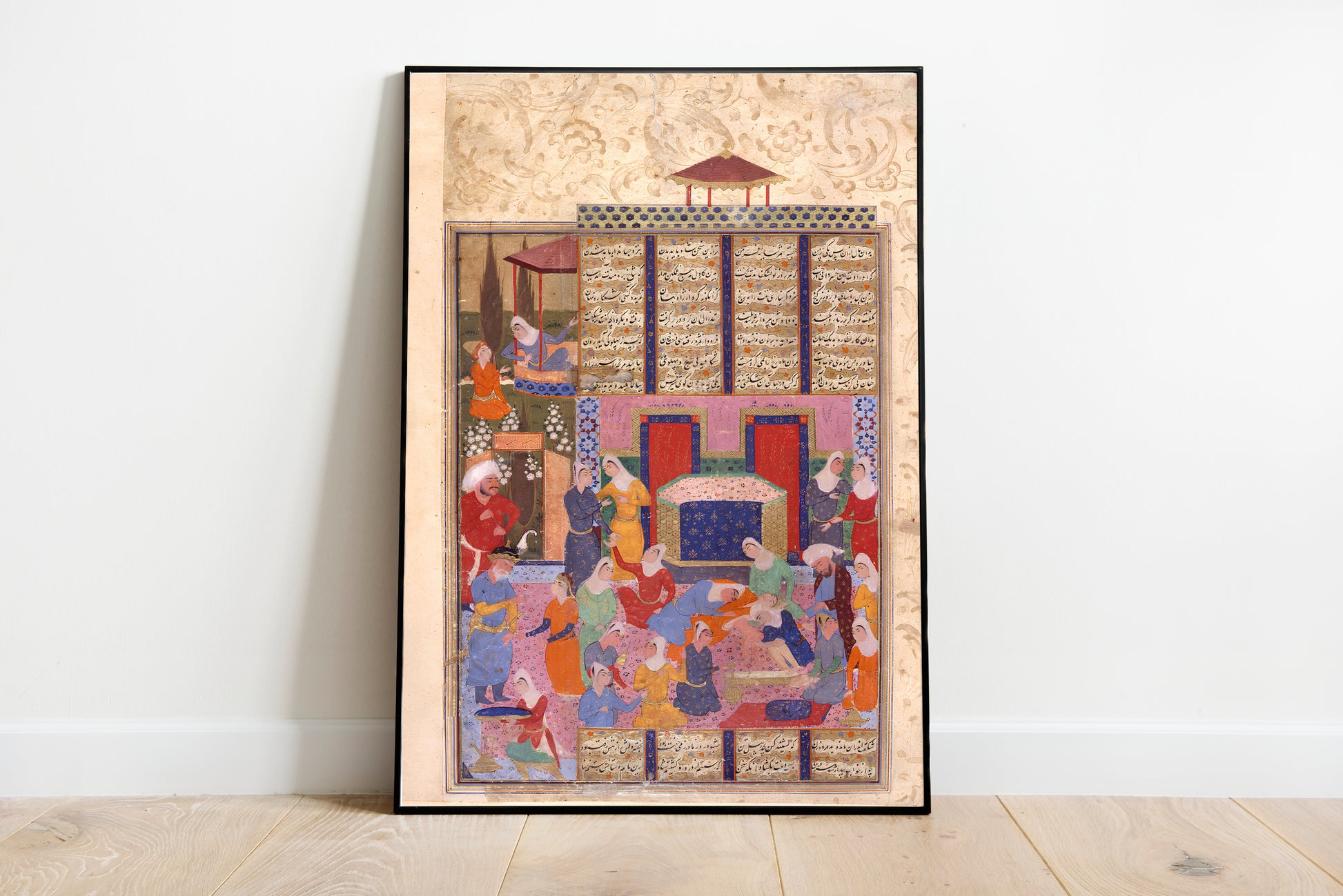 The Birth of Rustam from the Shahnama poster by Paul Poiret - Black frame wall art