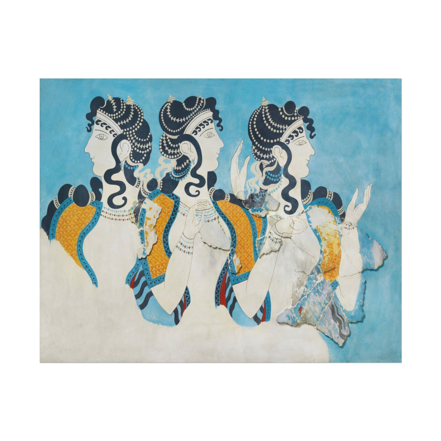 Ladies in Blue Fresco