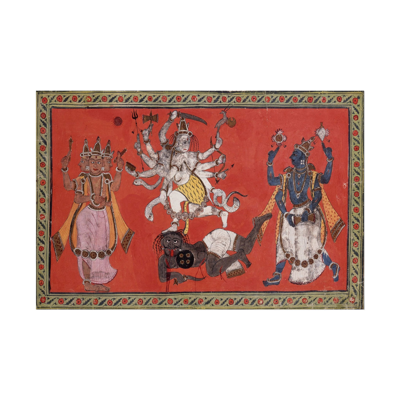 Shiva Performing the Dance of Bliss 18″×12″