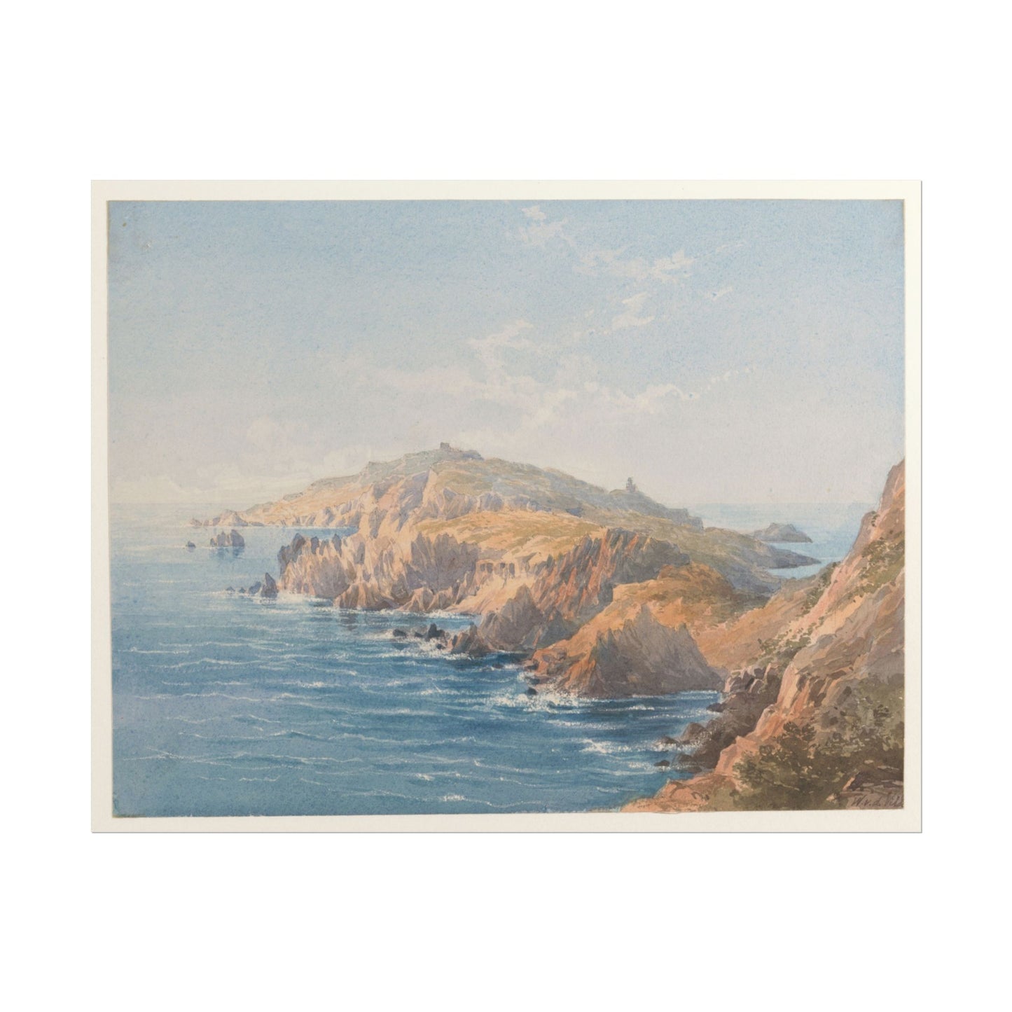 Serene Coastal Landscape Art Print