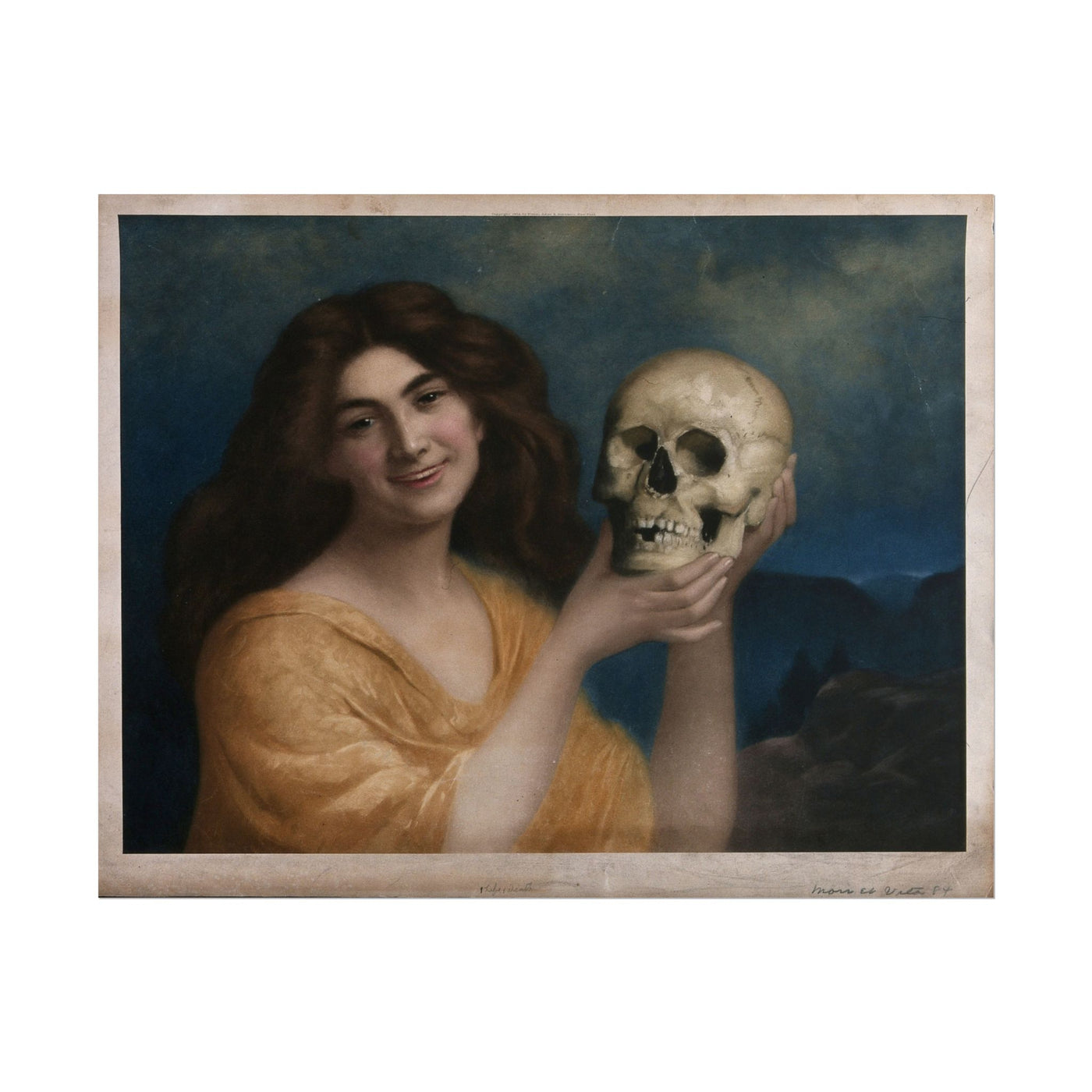 Young Woman with Skull 14″×11″