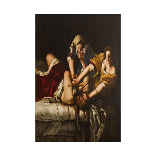 Judith Beheading Holofernes poster by Artemisia Gentileschi - 12x18 inch print