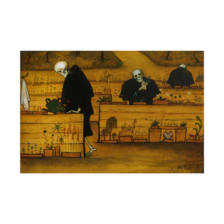 The Garden of Death Painting poster by Hugo Simberg  - 12x18 inch print