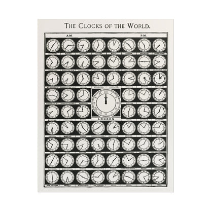 Vintage The Clocks of the World Print poster by Paul Poiret - 11x14 inch print