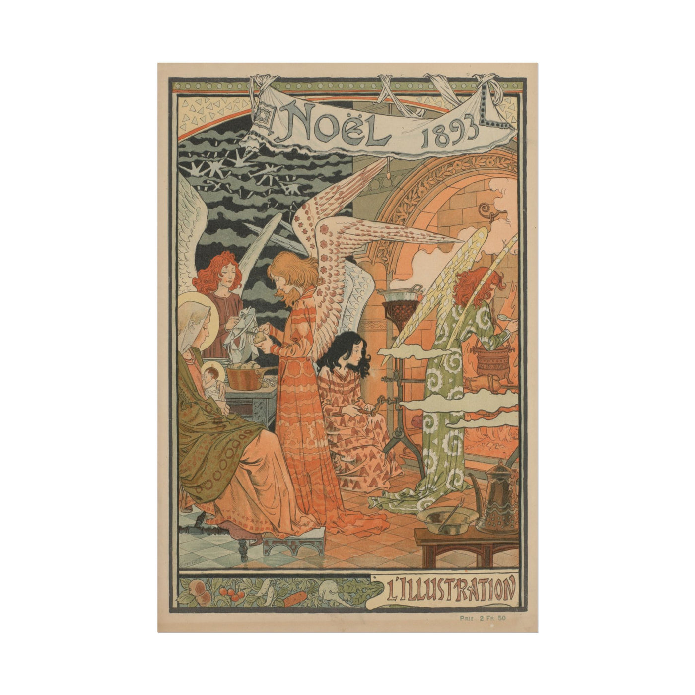 Christmas Art Print 1893 12″×18″