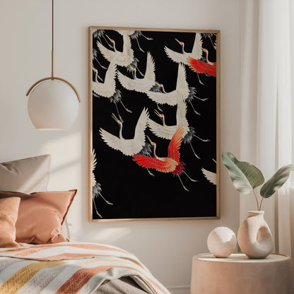 Furisode with a Myriad of Flying Crane