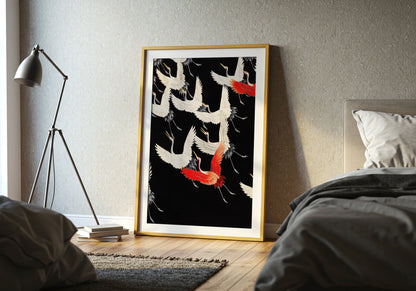 Furisode with a Myriad of Flying Crane