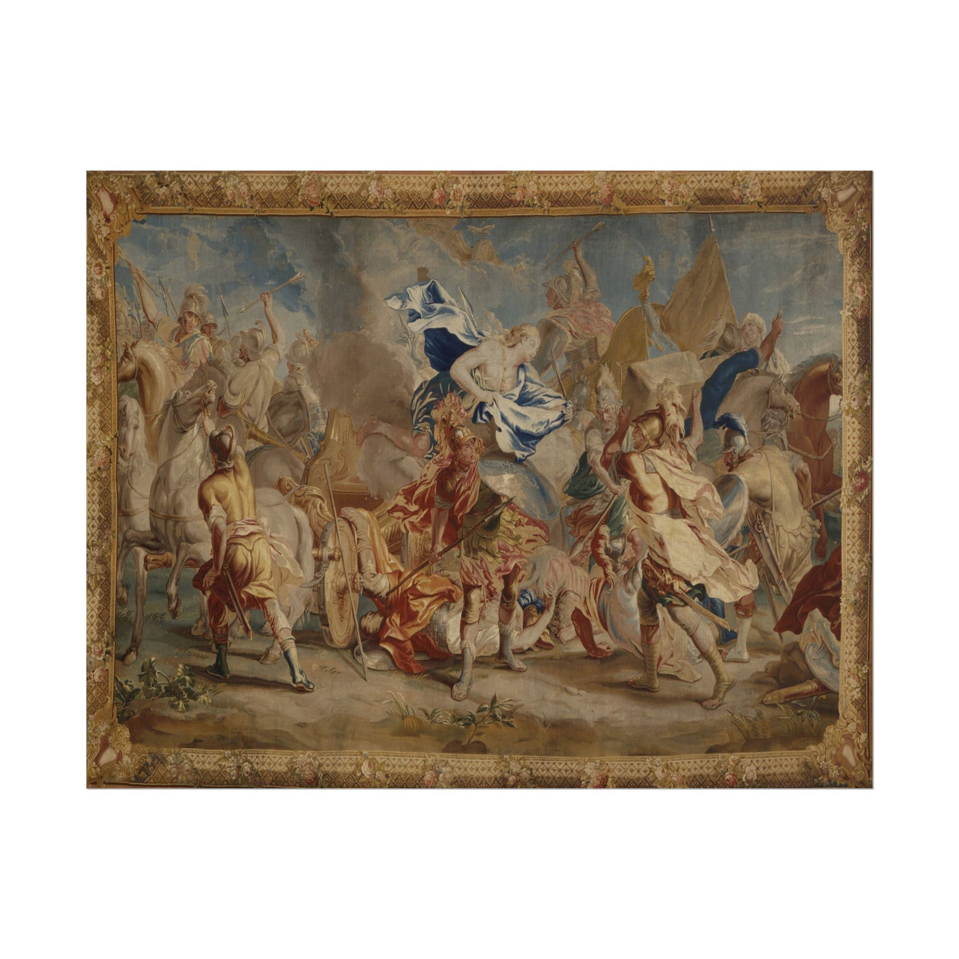 Combat between Menelaus and Paris 14″×11″