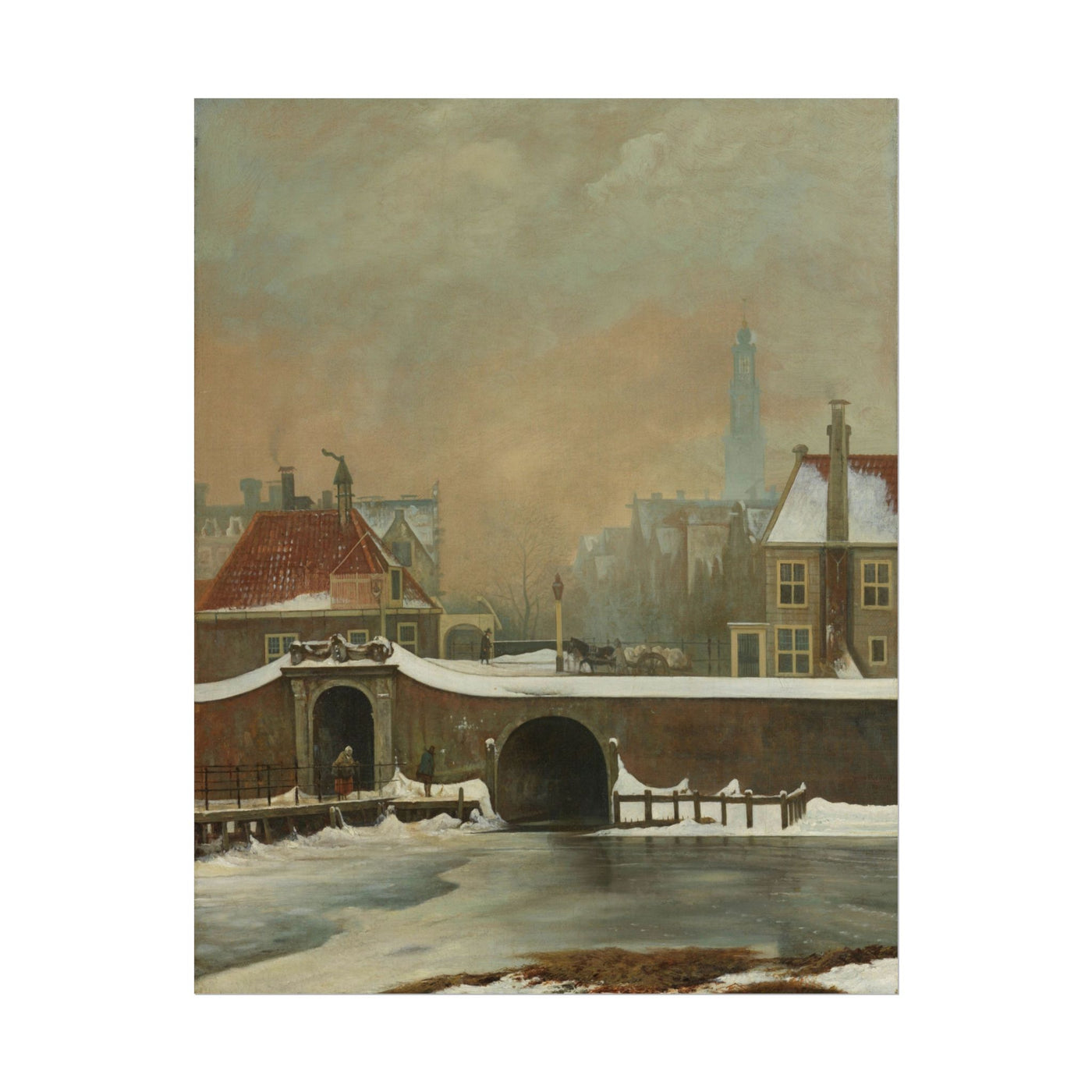 The Little Lamp Gate in Amsterdam 11″×14″