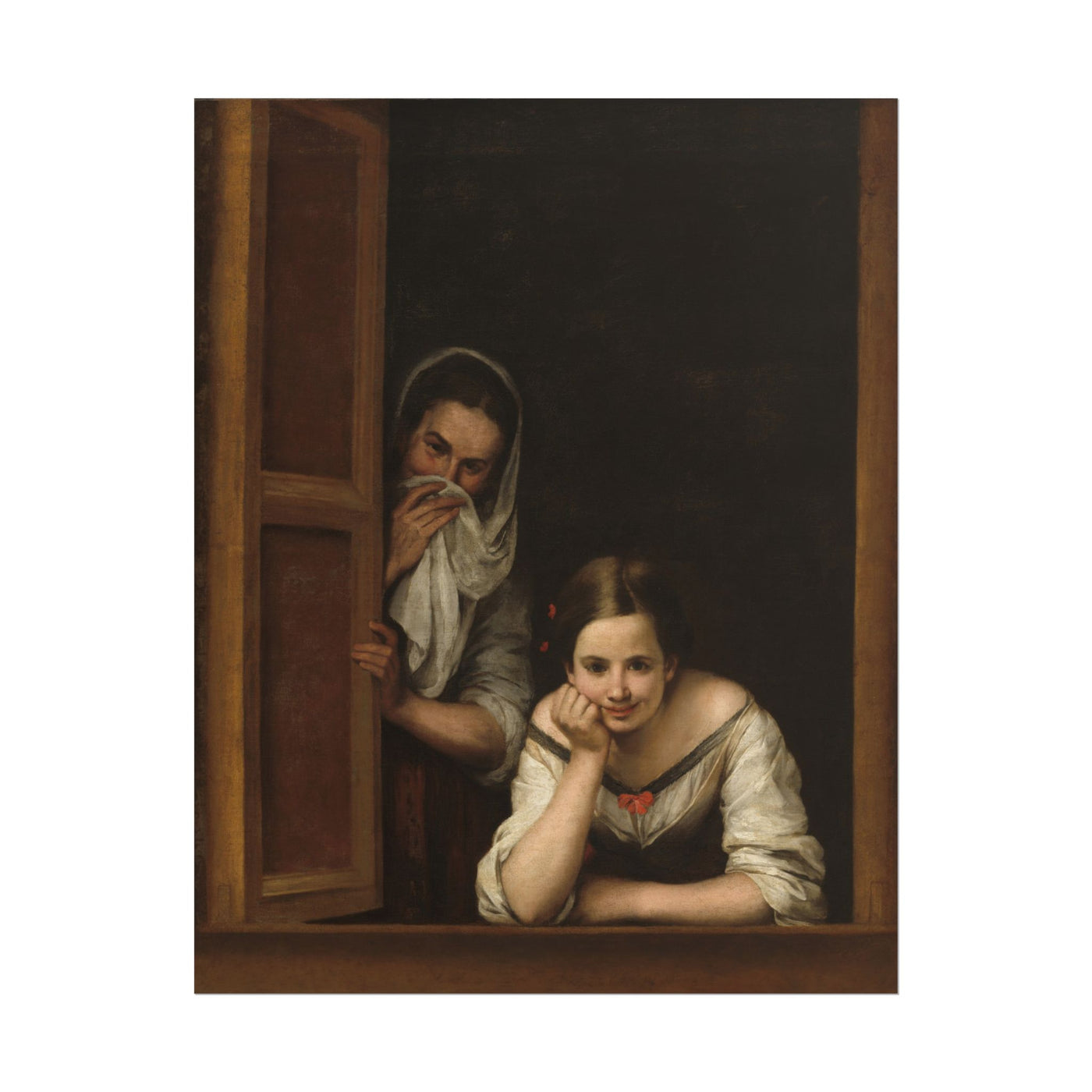 Two Women at a Window 11″×14″