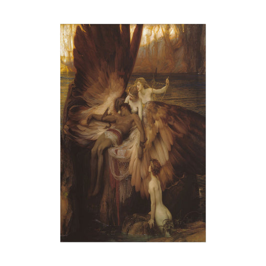 The Lament of Icarus poster by Herbet James Draper  - 12x18 inch print