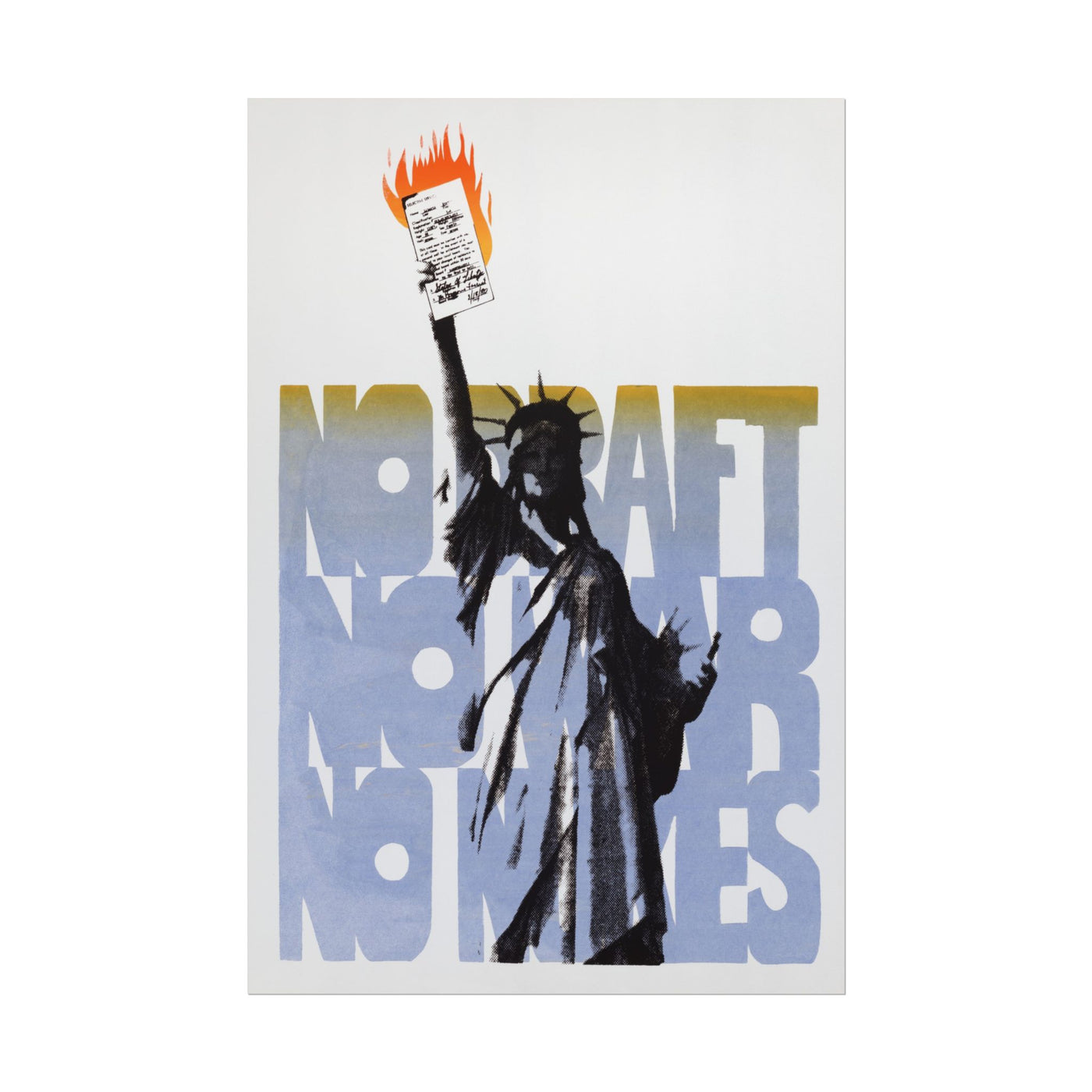 No Draft No War No Nukes 12″×18″