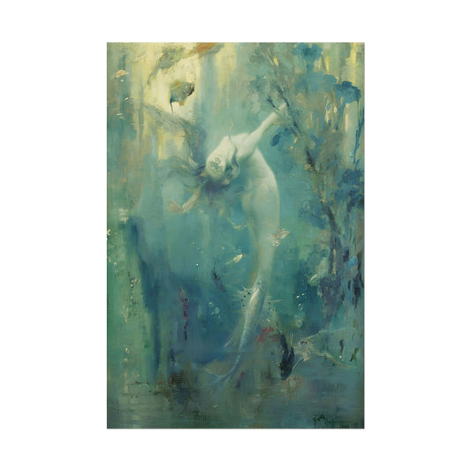 Sirene poster by Gaston Hoffmann  - 12x18 inch print