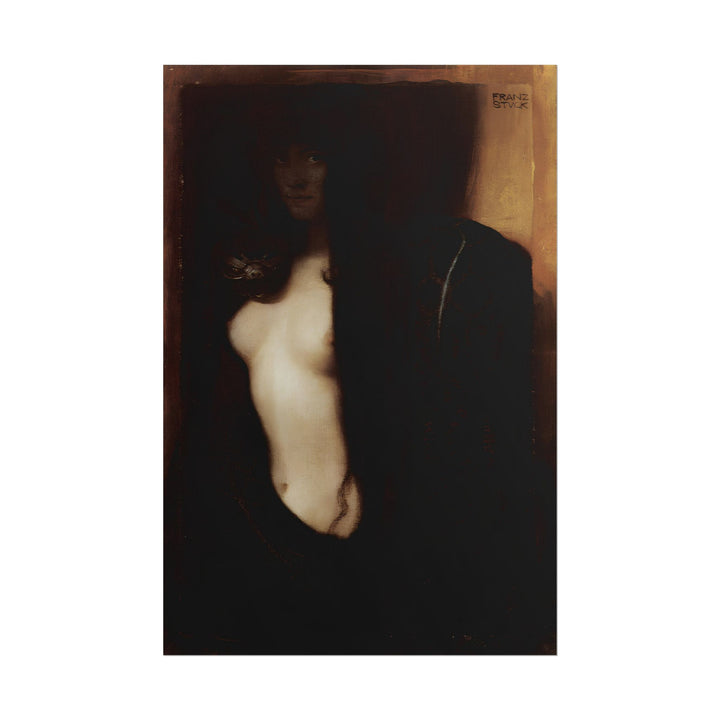 The Sin poster by Franz Von Stuck  - 12x18 inch print