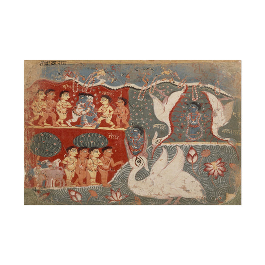 Krishna Kills the Crane Demon