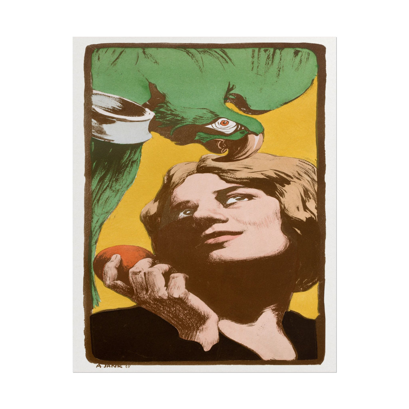 La Femme au Perroquet 11″×14″
