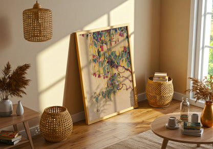 Sonnenbaum poster by Egon Schiele - Neutral room decor with framed print