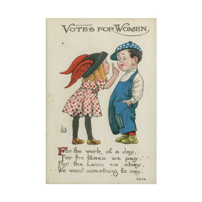 Votes for Women poster by Alphonse Mucha  - 16x24 inch poster print
