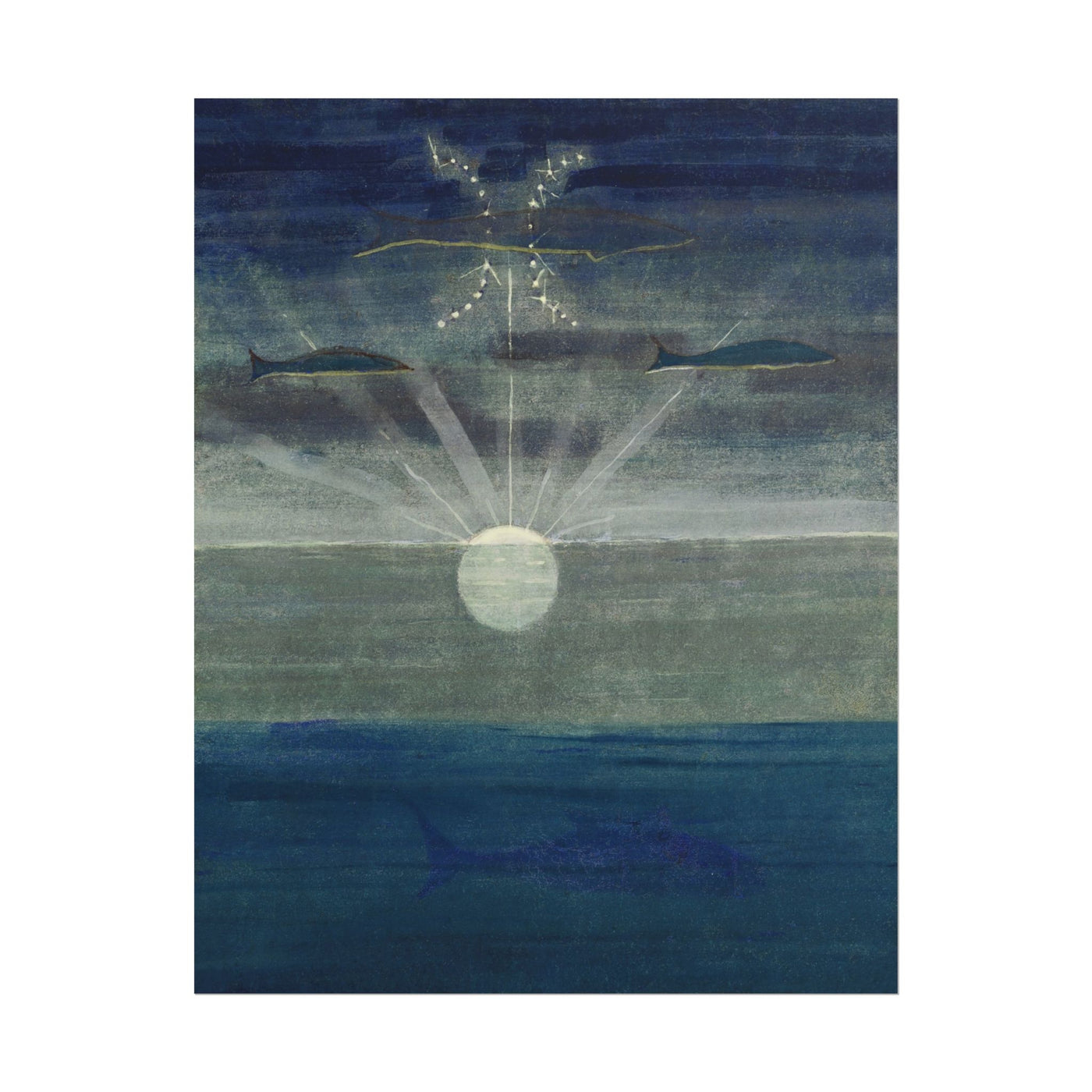 The Sun is Passing the Sign of Pisces 11″×14″