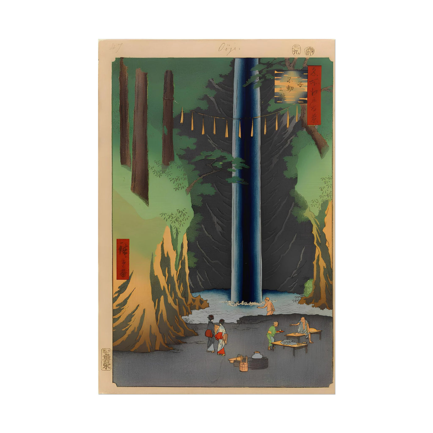 One Hundred Famous Views of Edo 12″×18″