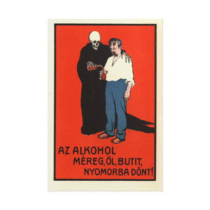 Anti-Alcoholism Advert poster by E. Debray  - 12x18 inch print
