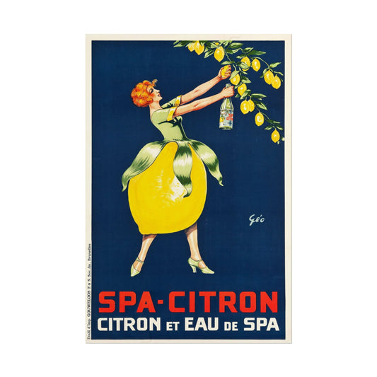 SPA Citron - French Advertisement poster by Henri Privat-Livemont - 12x18 inch print