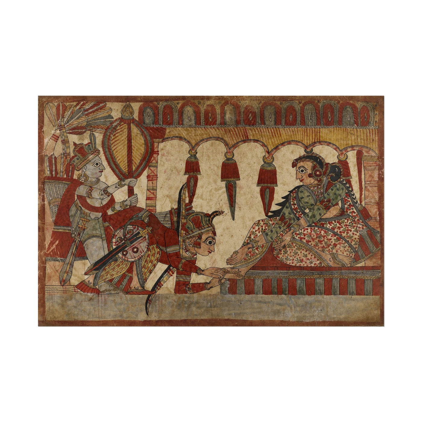 Abhimanyu Greets his Mother 18″×12″
