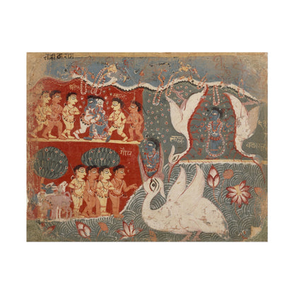 Krishna Kills the Crane Demon