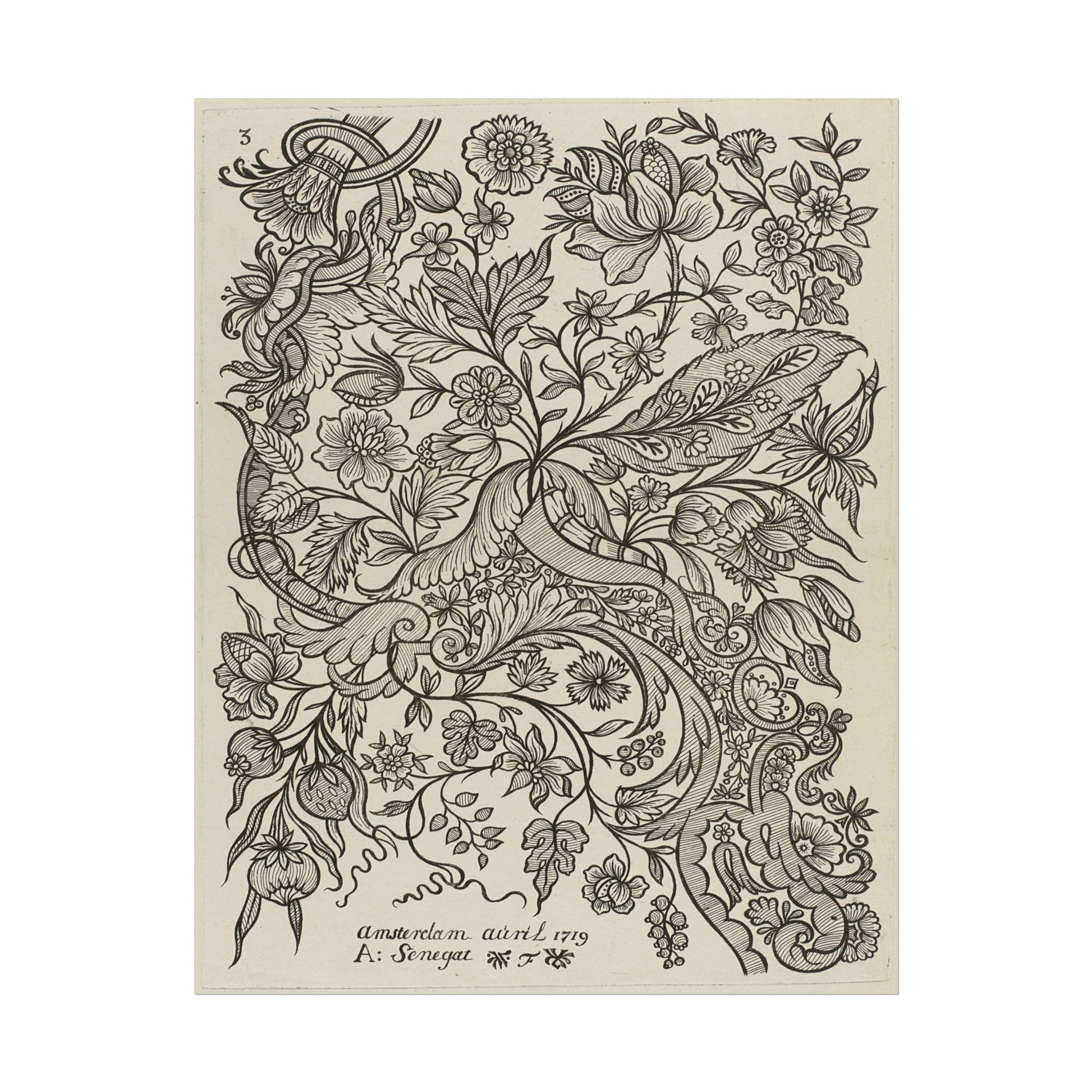 Textile Art poster by Alexander Senegat - 11x14 inch print