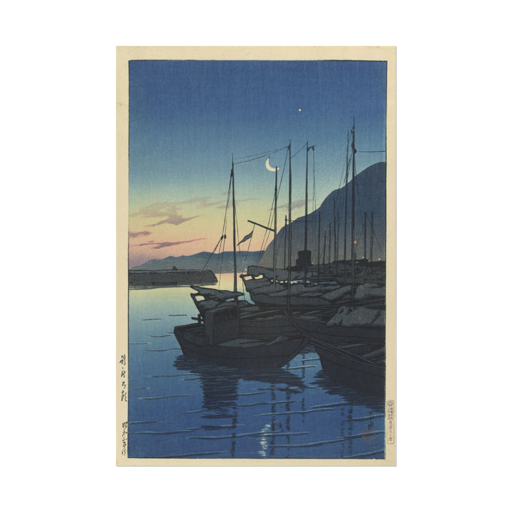 Ochtend in Beppu poster by Kawase Hasui & Watanabe Shozaburo - 12x18 inch print
