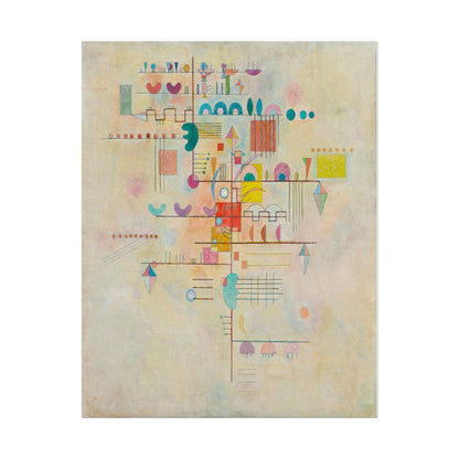 Graceful Ascent poster by Wassily Kandinsky  - Black frame wall art