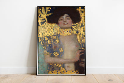 Judith poster by Gustav Klimt  - Black frame wall art