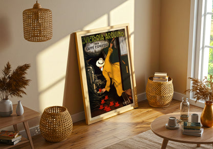 Italian Cafe Advert poster by Leonetto Cappielo  - Neutral room decor with framed print