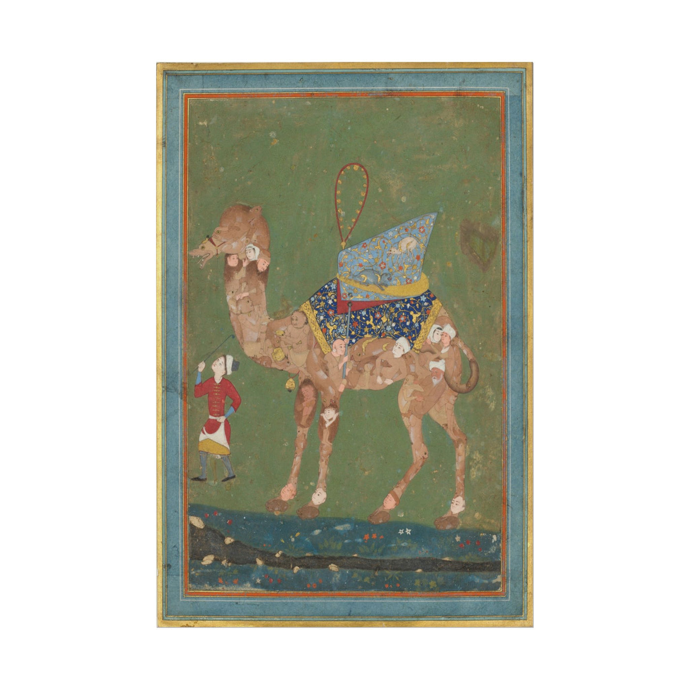 Composite Camel with Attendant 12″×18″