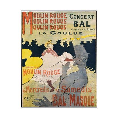 Moulin Rouge poster by Henri De Toulouse-Lautrec  - 11x14 inch print