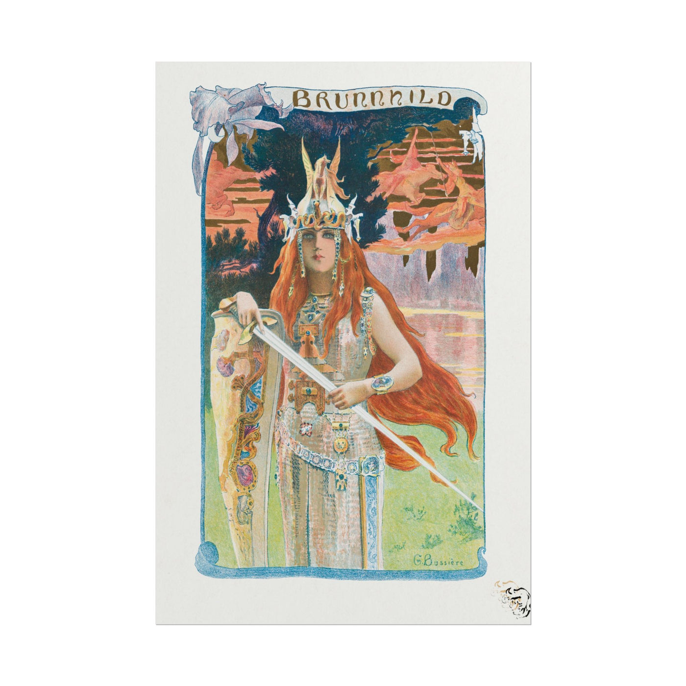 Brunnhilde: The Valkyrie Warrior 12″×18″