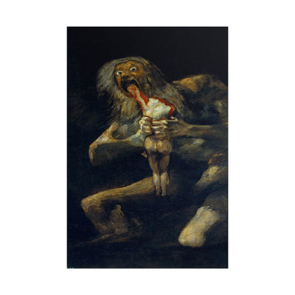 Saturn Devouring his Son poster by Francisco Goya  - 12x18 inch print
