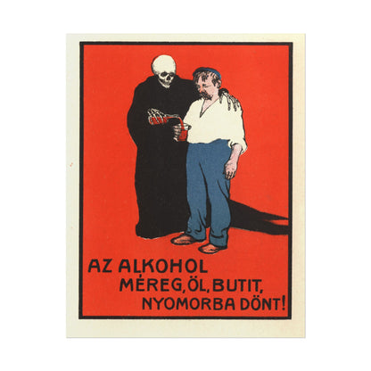 Anti-Alcoholism Advert poster by E. Debray  - 11x14 inch print