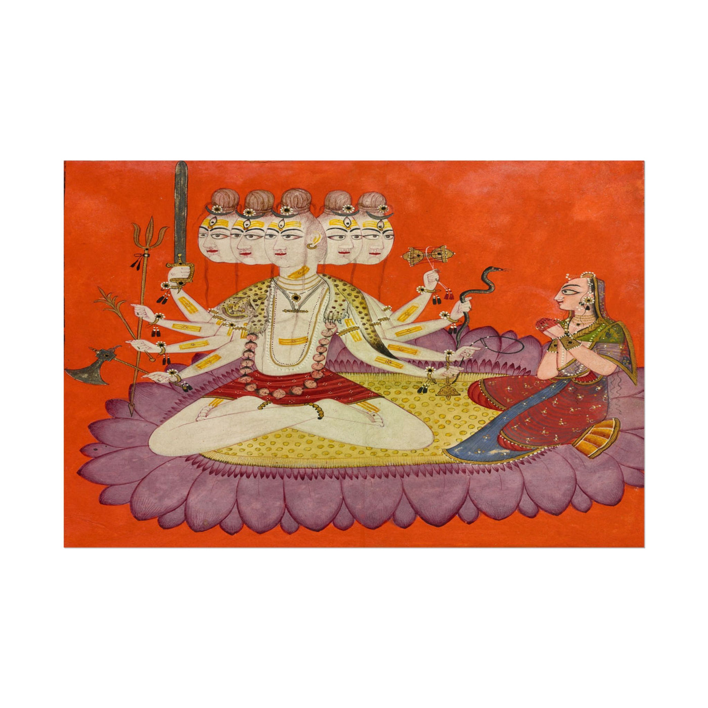 Sadashiva Worshipped 18″×12″