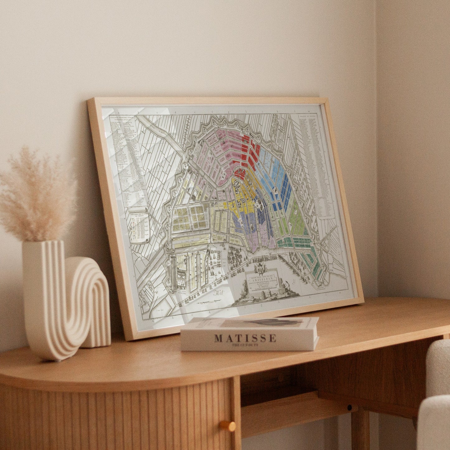 Map of Amsterdam with Division into Half Brigades