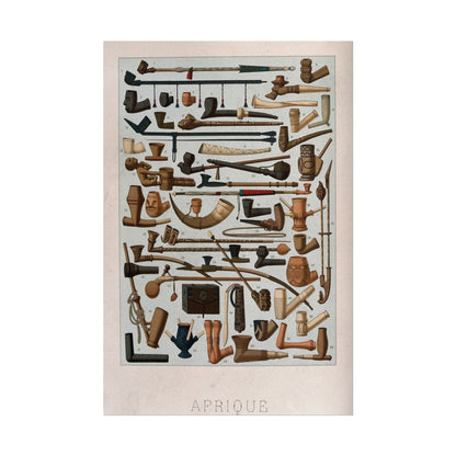 African Pipes Chromolithograph