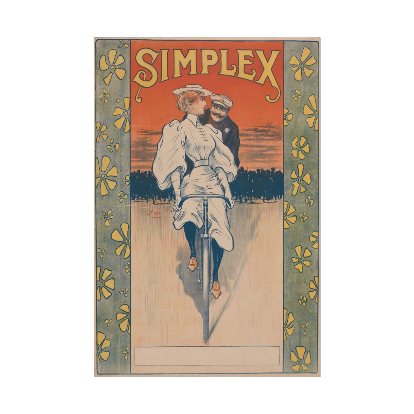 Simplex Bicycle 12″×18″