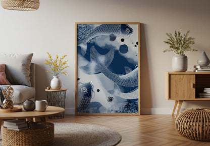 Blue Koi Fish